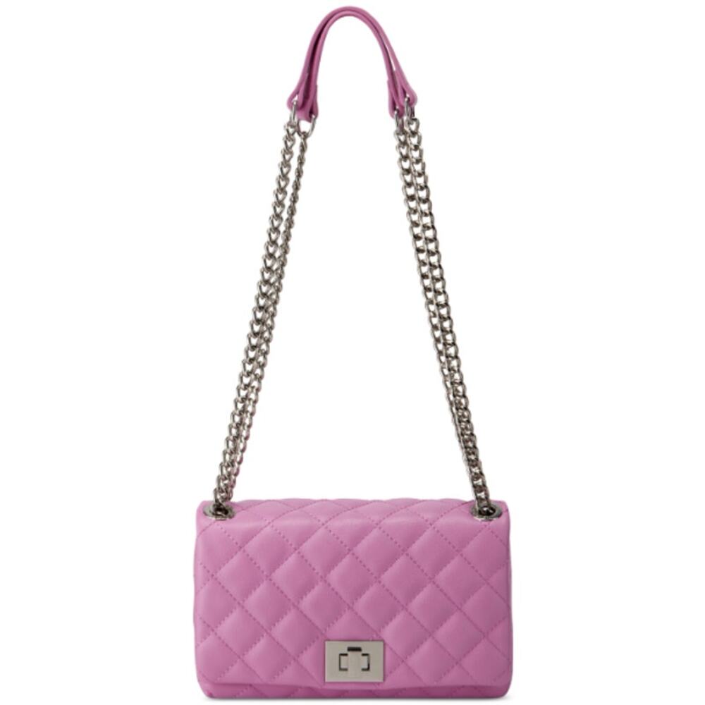 INC International Concepts Ajae Small Quilted Crossbody Wild Rose